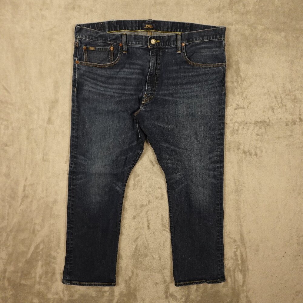 Polo Ralph Lauren Hampton Relaxed Straight Jeans Men's Size 40x30 Blue Denim